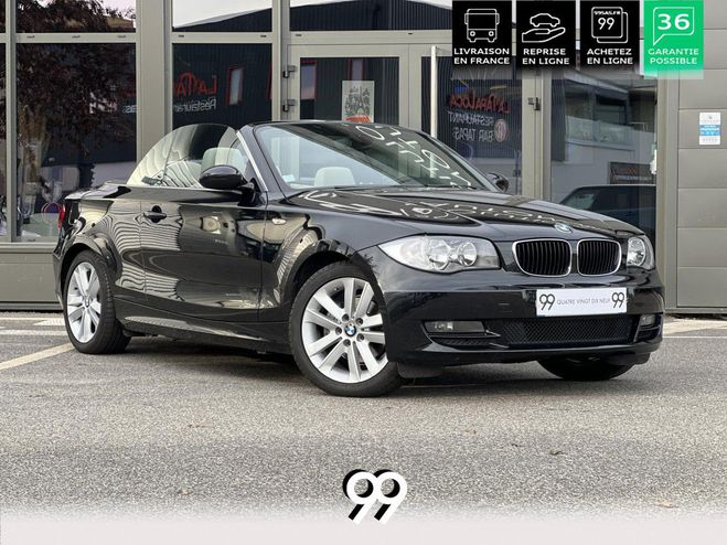 BMW Serie 1 120d Cabriolet Luxe 3eme main Livraison  NOIR SAPHIR MTALLISE de 2009