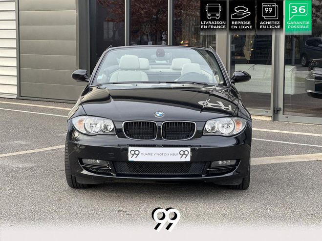 BMW Serie 1 120d Cabriolet Luxe 3eme main Livraison  NOIR SAPHIR MTALLISE de 2009