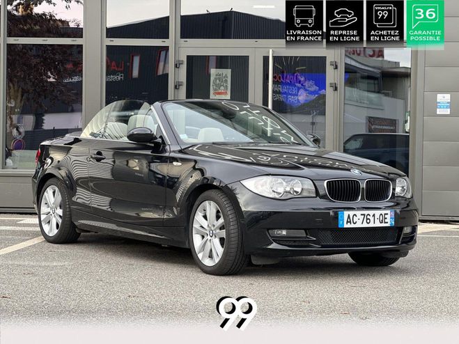 BMW Serie 1 120d Cabriolet Luxe 3eme main Livraison  NOIR SAPHIR MTALLISE de 2009