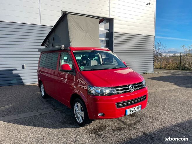 Volkswagen California VW T5 BEACH 2.0L TDi 140Ch 102mkm 4 moti Rouge de 2015