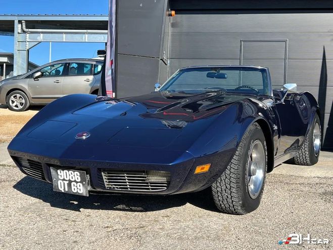 Chevrolet Corvette C3 350 CI STINGRAY CABRIOLET V8 5.7 193  Bleu de 1971