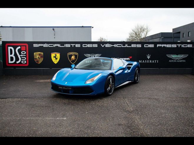 Ferrari 488 Spider - V8 3.9l bi-turbo - 670ch - BLU  Bleu Mtallis BLU CORSA de 2017