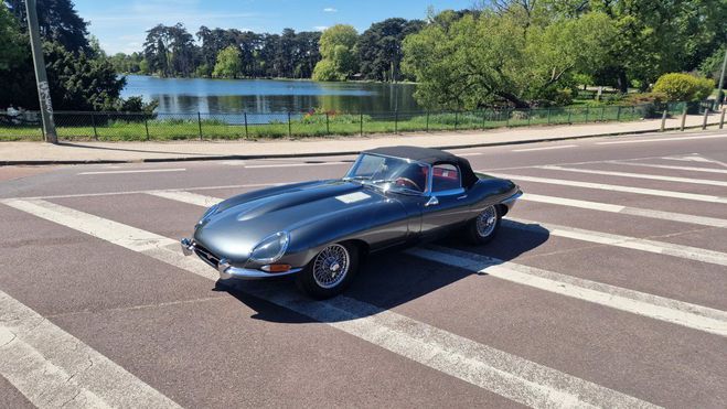 Jaguar E-Type E Cabriolet Srie 1 3.8 Gunmetal de 1963