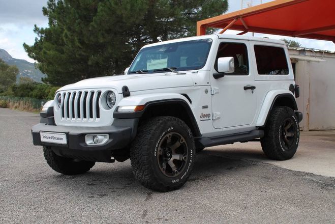 Jeep Wrangler 4X4 2.2L TD MULTIJET 200CV BVA8 OVERLAND BLANC LAQUE BRILLANTE de 2019