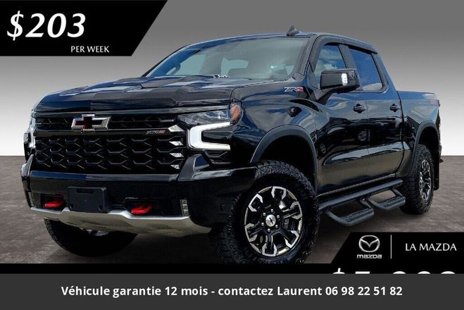 Cliquer pour voir la photo suivante Chevrolet Silverado zr2 6.2l tout compris hors homologation Noir de 2023
