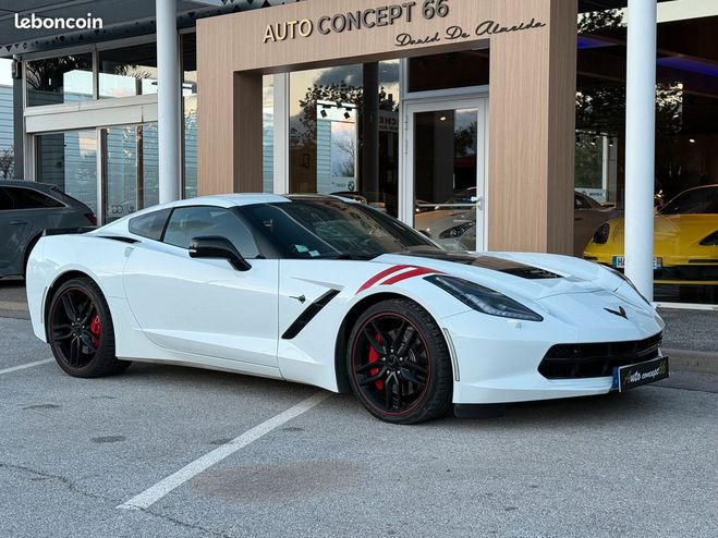 Chevrolet Corvette C7 STINGRAY TARGA 6.2i V8 467 Ch Blanc de 2018