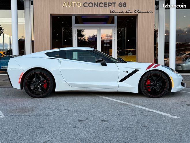 Chevrolet Corvette C7 STINGRAY TARGA 6.2i V8 467 Ch Blanc de 2018