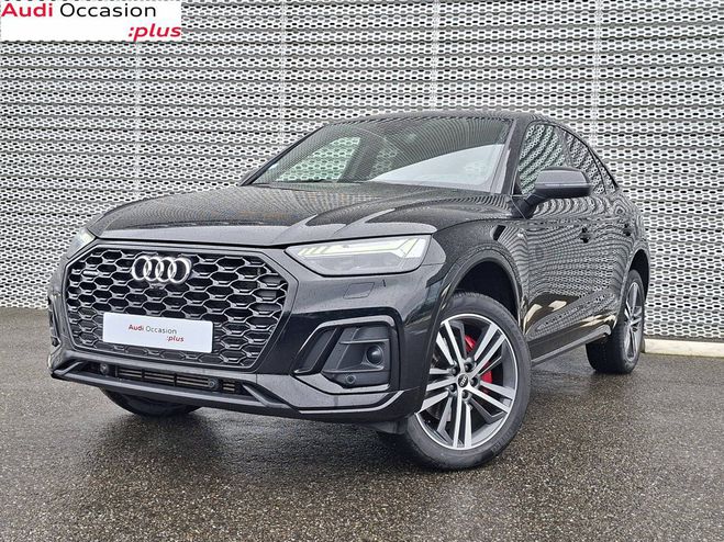 Cliquer pour voir la photo suivante Audi Q5 Sportback 55 TFSIe 367 S tronic 7 Quattr Noir de 2021