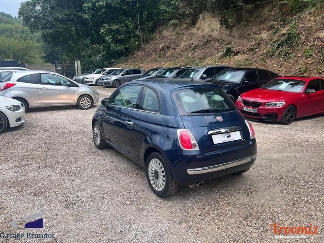 Fiat 500 1.2 i 69cv Lounge BVA 3me main Bleu de 2014