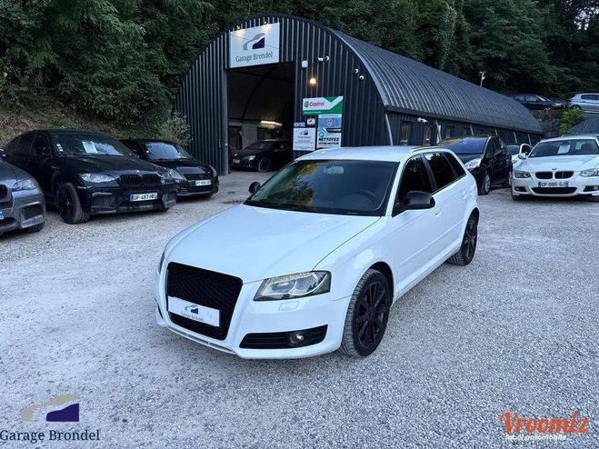 Cliquer pour voir la photo suivante Audi A3 Sportback 2.0 TDi 140cv S-Tronic6 Ambiti Blanc de 2008