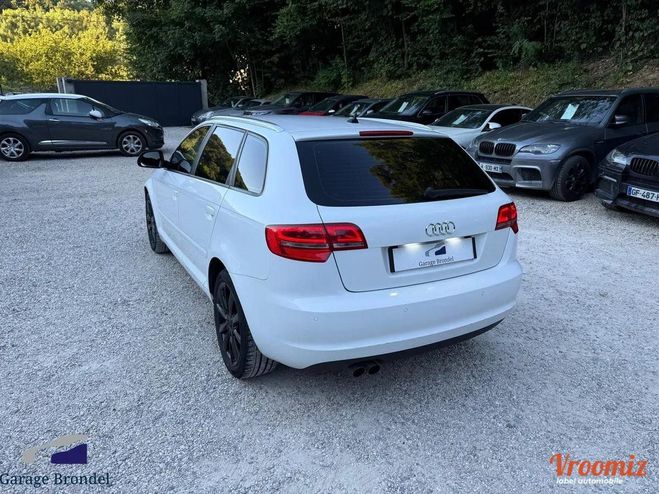 Audi A3 Sportback 2.0 TDi 140cv S-Tronic6 Ambiti Blanc de 2008
