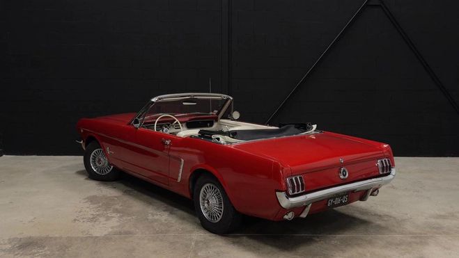 Ford Mustang 1965 Cabriolet V8 289 CI BVA Rouge de 1965