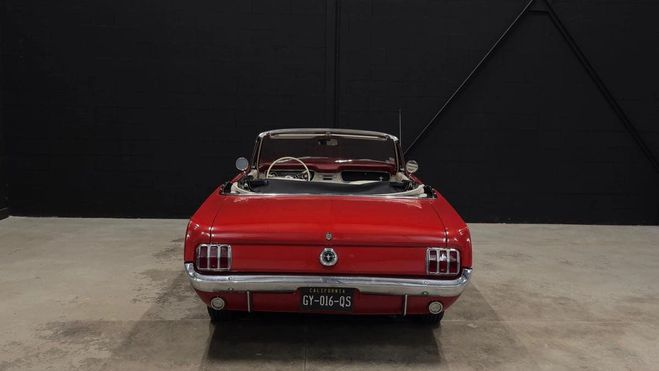 Ford Mustang 1965 Cabriolet V8 289 CI BVA Rouge de 1965