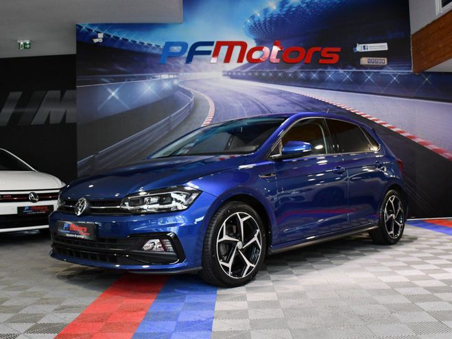 Cliquer pour voir la photo suivante Volkswagen Polo R-Line 1.0 TSI 115 BVM6 GPS Virtual ACC Bleu de 2018