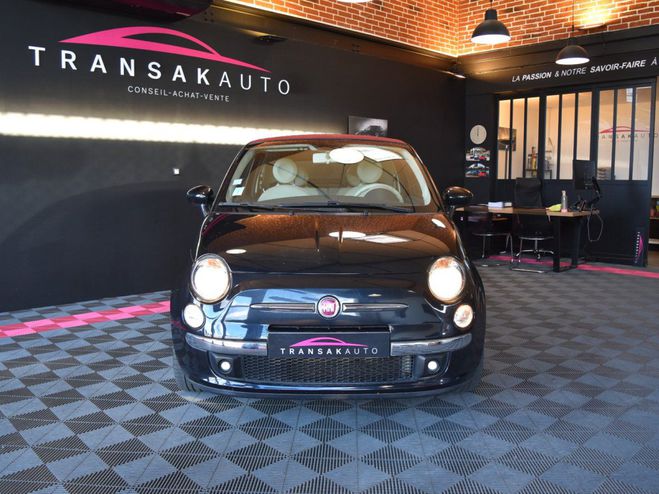 Fiat 500 C 1.2 8V 69 ch Lounge Noir de 2015