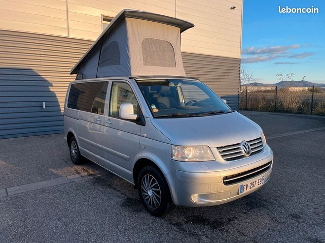 Cliquer pour voir la photo suivante Volkswagen Multivan VW T5 confort 2.5L TDi 131Ch rehausse Re Argent de 2008
