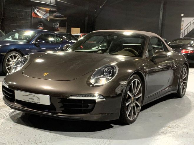 Cliquer pour voir la photo suivante Porsche 911 991 CARRERA 4S CABRIOLET 3.8 400CV PDK / Brun Anthracite de 2013