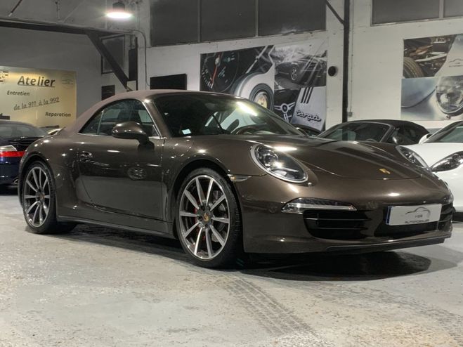 Porsche 911 991 CARRERA 4S CABRIOLET 3.8 400CV PDK / Brun Anthracite de 2013