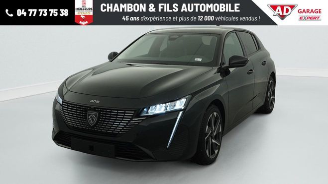 Peugeot 308 Hybrid 145 e-DCS6 Allure Noir de 2025