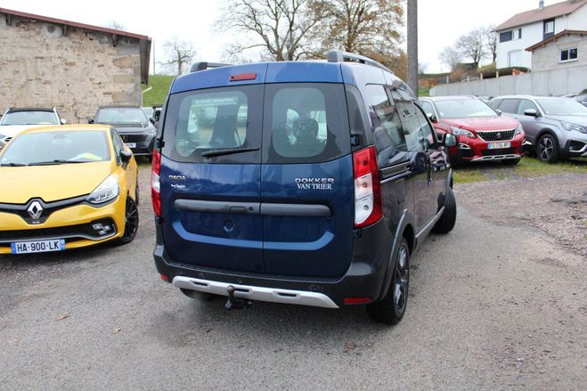 Dacia Dokker TCE EXPLORER 115 CAMRA GPS USB ABS CUIR Bleu Cosmos de 2017