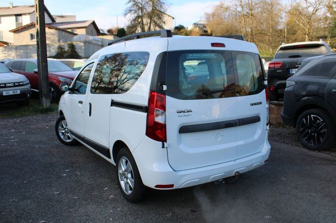 Dacia Dokker TCE LAURATE 115 RGULATEUR BLUETOOTH CL Blanc Glacier de 2017