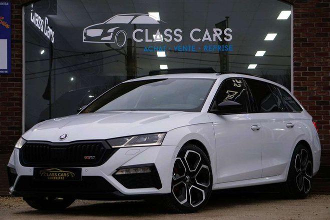 Cliquer pour voir la photo suivante Skoda Octavia SW RS 2.0 TFSI COCKPIT DSG PANO CAM 245C Blanc Métallisé de