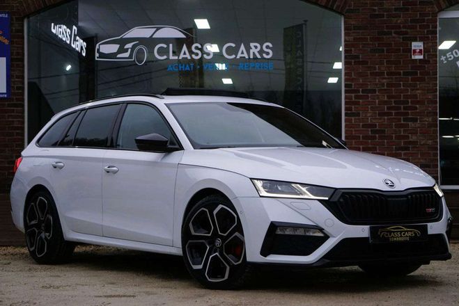 Skoda Octavia SW RS 2.0 TFSI COCKPIT DSG PANO CAM 245C Blanc Mtallis de 