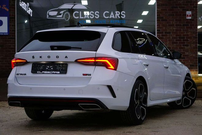 Skoda Octavia SW RS 2.0 TFSI COCKPIT DSG PANO CAM 245C Blanc Mtallis de 