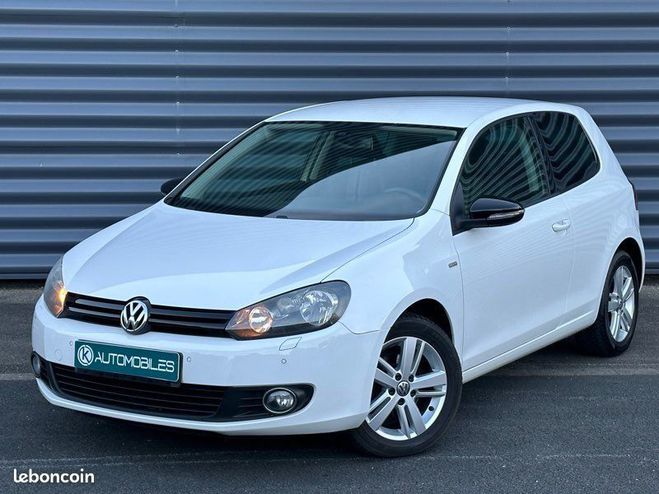 Volkswagen Golf VI 1.4 80CH 124000Km DITION MATCH BVM5  Blanc de 2012