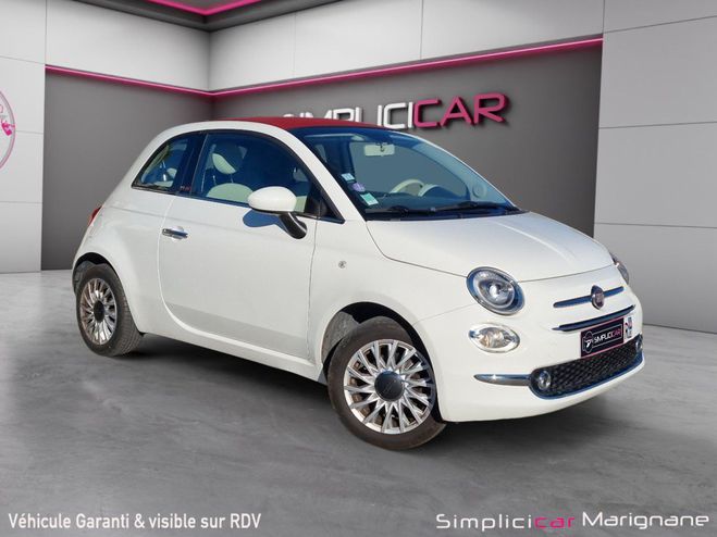 Cliquer pour voir la photo suivante Fiat 500 C MY17 1.2 69 ch Lounge / Toit panoramiq Blanc de 2017