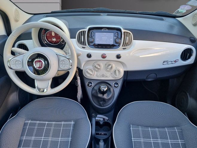 Fiat 500 C MY17 1.2 69 ch Lounge / Toit panoramiq Blanc de 2017