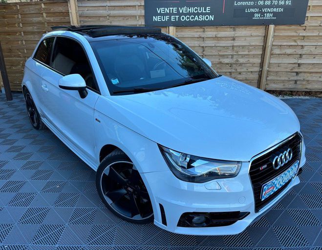 Audi A1 1.6 TDI 105ch S Line Blanc de 2014