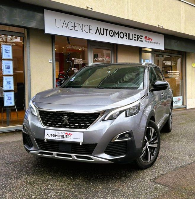 Cliquer pour voir la photo suivante Peugeot 5008 1.6 PURETECH 180 S&S GT LINE EAT8 *1ERE Gris de 2019