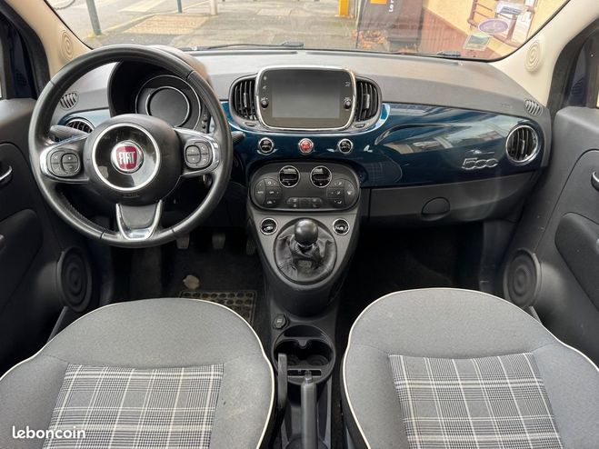 Fiat 500 0.9 twinair 85ch lounge start-stop toit  Bleu de 2017