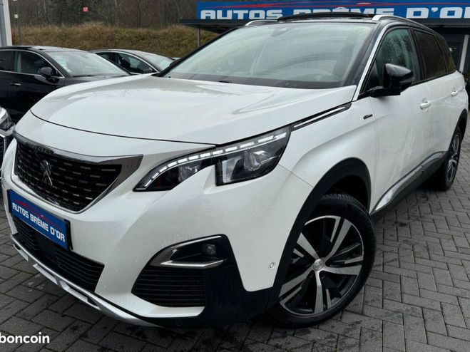 Peugeot 5008 299/mois 7PLACES HDI 130ch GT-Line EAT8  Blanc de 2019
