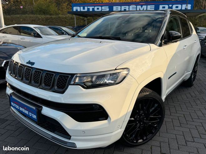 Cliquer pour voir la photo suivante Jeep Compass 339/mois 4X4 Turbo T4 240ch PHEV 4xe S A Blanc de 2022