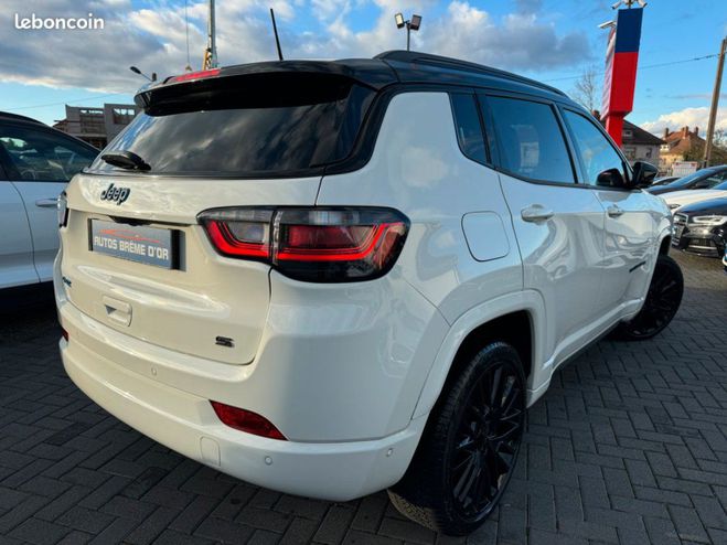 Jeep Compass 339/mois 4X4 Turbo T4 240ch PHEV 4xe S A Blanc de 2022