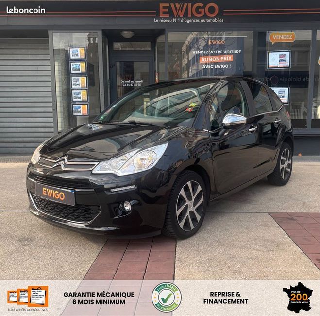 Citroen C3 1.4 hdi 70ch bva bmp5 clim regulateur ra Noir de 2013