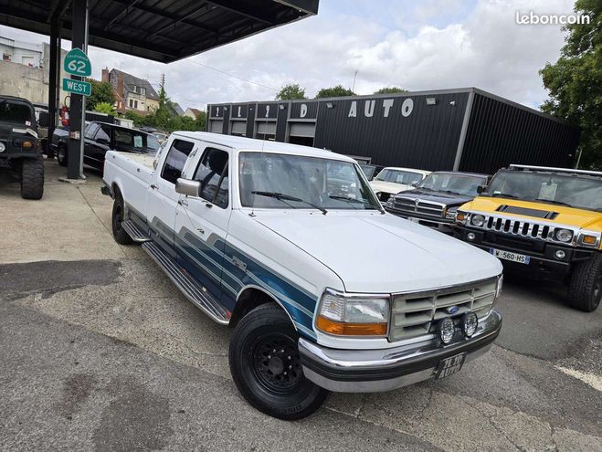 Ford F350 F 7.5 V8 460ci Crew Cab 4 portes XLT Blanc de 1993