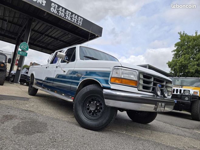 Ford F350 F 7.5 V8 460ci Crew Cab 4 portes XLT Blanc de 1993