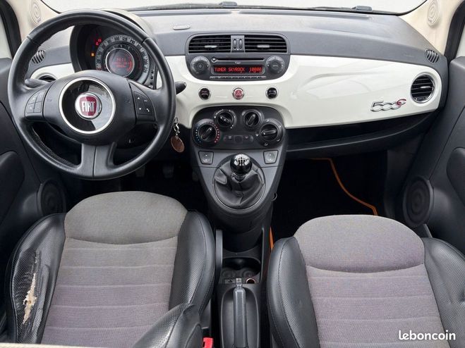 Fiat 500 1.4 100ch bvm6 lounge Blanc de 2009