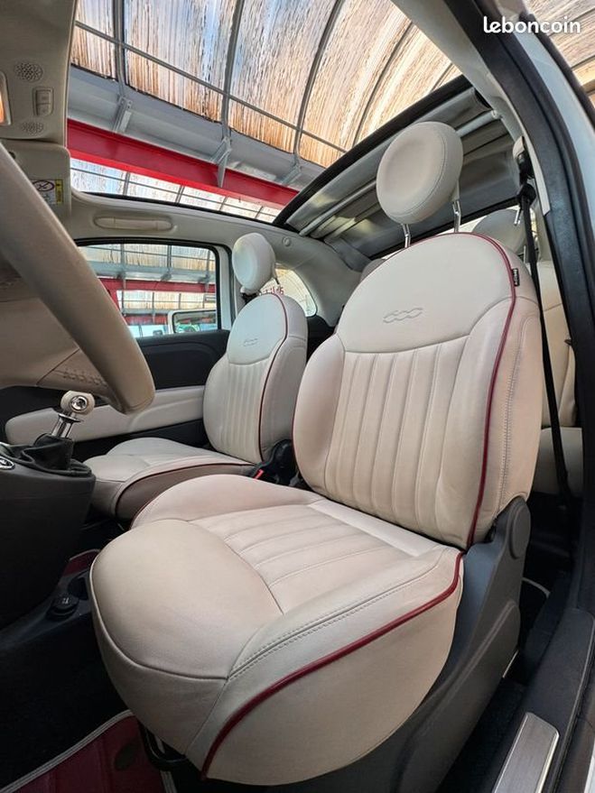 Fiat 500 500C 1.2 8v 69ch 500-60th Beige de 2017