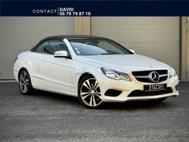 Mercedes Classe E Cabriolet E220 CDI 170 cv - BVA 7G-Troni BLANC de 2014