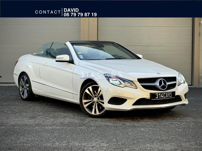 Mercedes Classe E Cabriolet E220 CDI 170 cv - BVA 7G-Troni BLANC de 2014