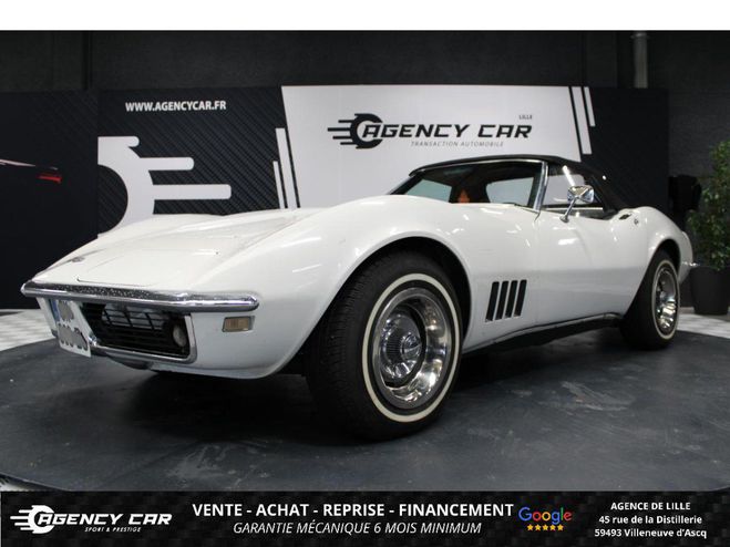 Cliquer pour voir la photo suivante Chevrolet Corvette C3 5.3 V8 BVA CABRIOLET BLANC de 1968