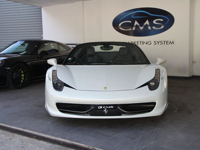 Ferrari 458 Italia Spider 4.5 V8 570ch cabriolet Blanc de 2012