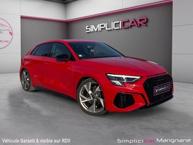 Cliquer pour voir la photo suivante Audi A3 Sportback 35 TFSI MILD HYBRID SLINE - CA Rouge de 2021