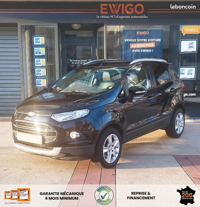 Ford Ecosport 1.0 ecoboost 125ch bva titanium 1er main Noir de 2016