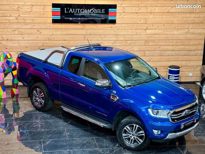 Ford Ranger Limited SuperCab 2.0 213cv BVA10 Bleu de 2021