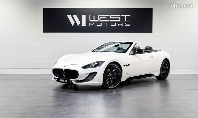 Maserati Grancabrio Sport 4.7 V8 460 BVA ? Immat France JA 2 Blanc de 2016